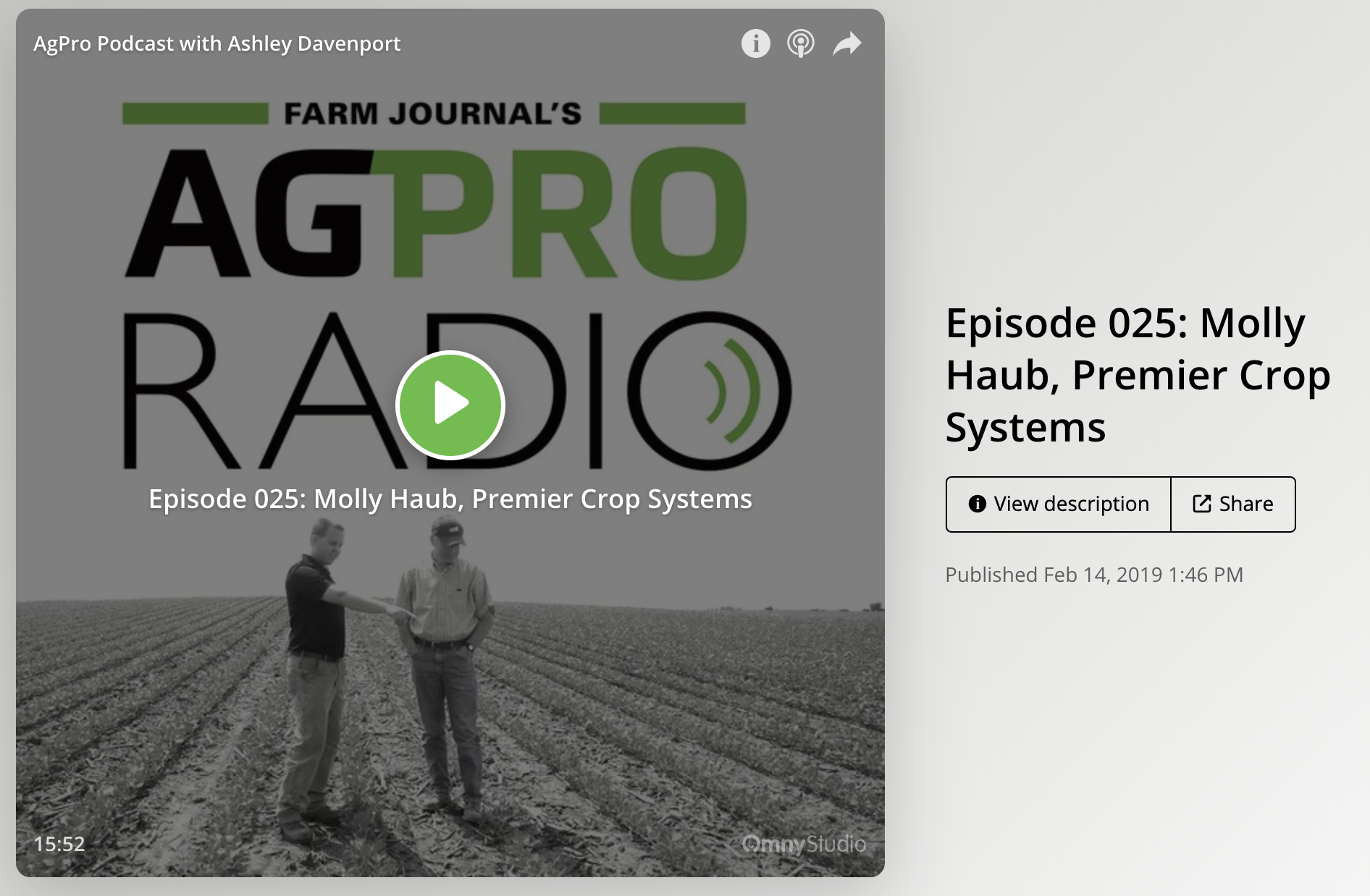 AgProfessional Podcast with Molly Haub
