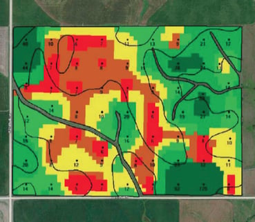 grid soil test map