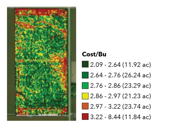 cost per bushel map